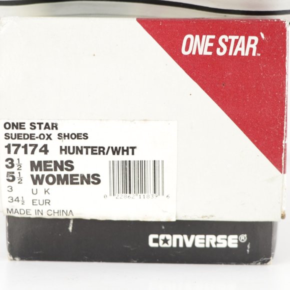 New Vintage 90s Converse One Star Suede Ox Shoes - Picture 6 of 8